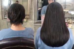 На какую длину можно наращивать волосы фото 2
